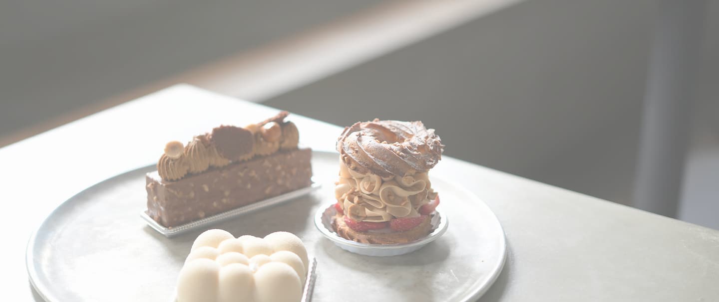 自然光のみでスイーツ撮影（店舗）